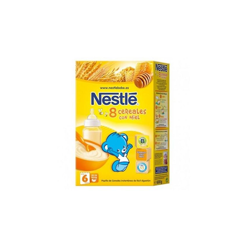Papilla De 8 Cereales, Miel Y Bífidus 600G Nestle