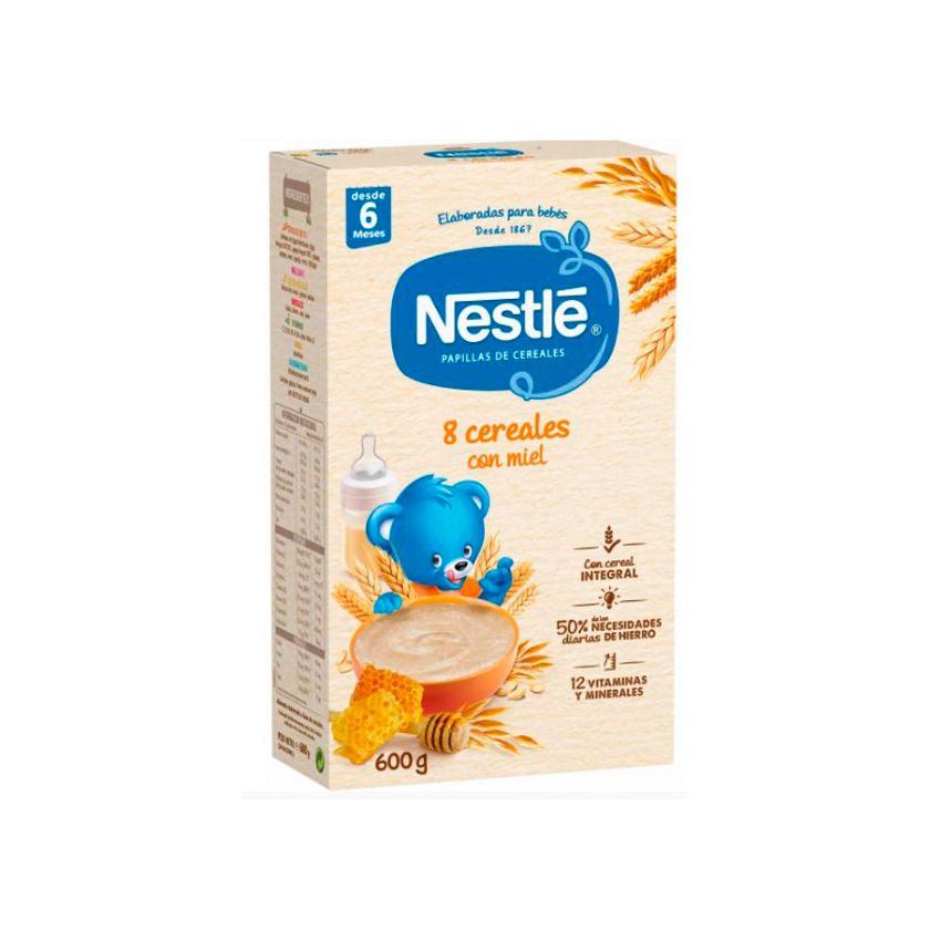 Nestlé Papilla 8 Cereals With Honey And Bífidus 600G