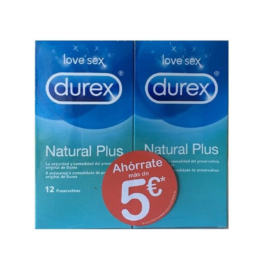 Duplo Durex Natural Plus 2 Uds