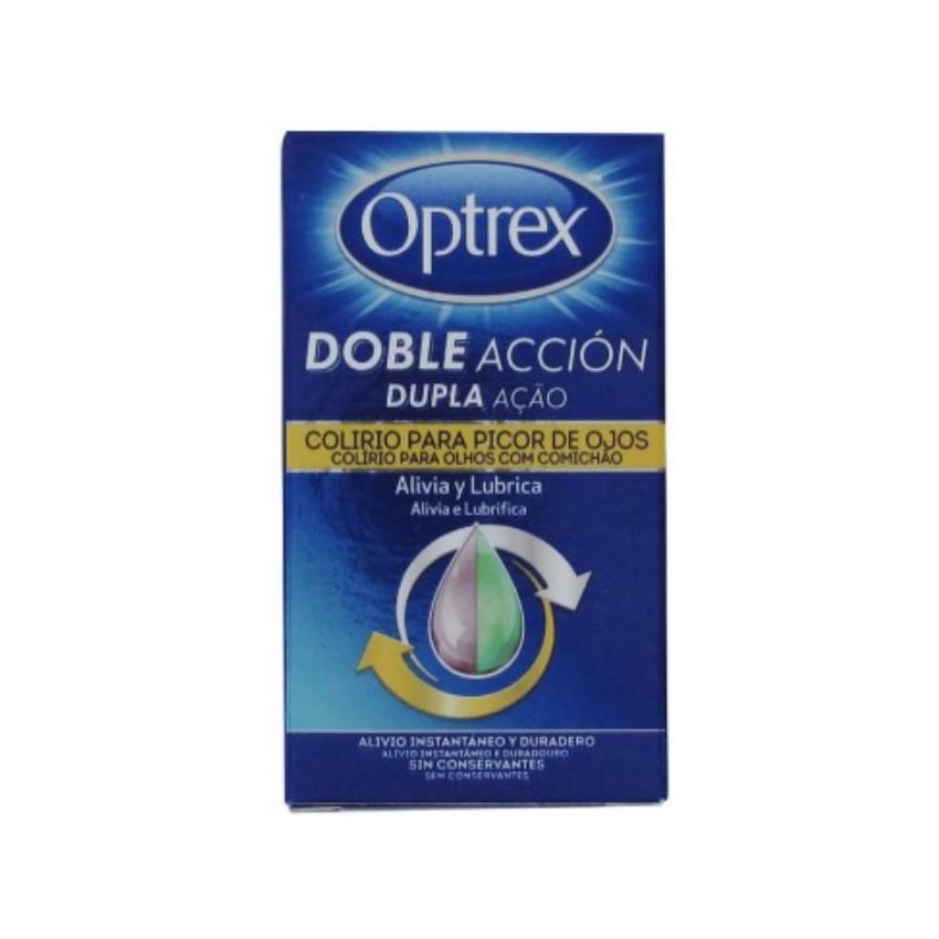 Optrex Doble Acción Splash Gouttes Démangeaison Yeux 10Ml