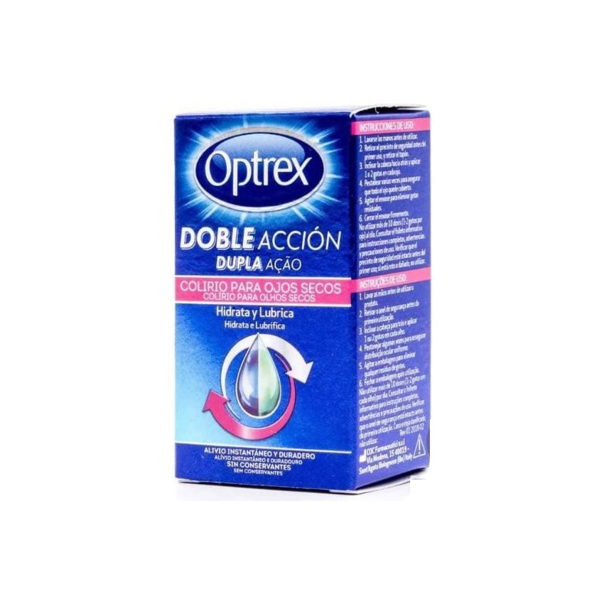 Optrex Doble Acción Splash Gouttes Yeux Secs 10Ml