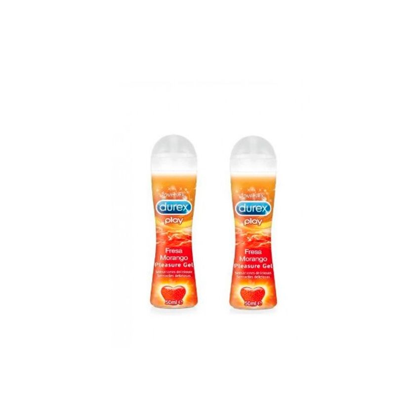 Durex Duplo Play Strawberry Morango 2X50Ml