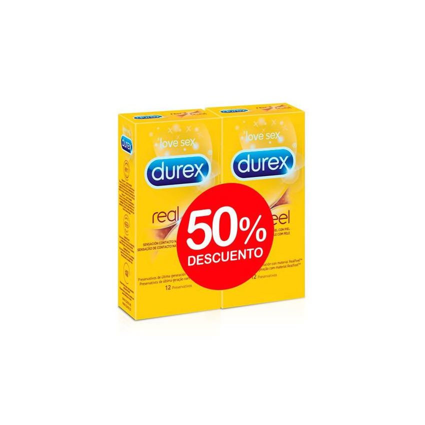 Durex Preservativo Real Feel Duplo 12X2 Unidades