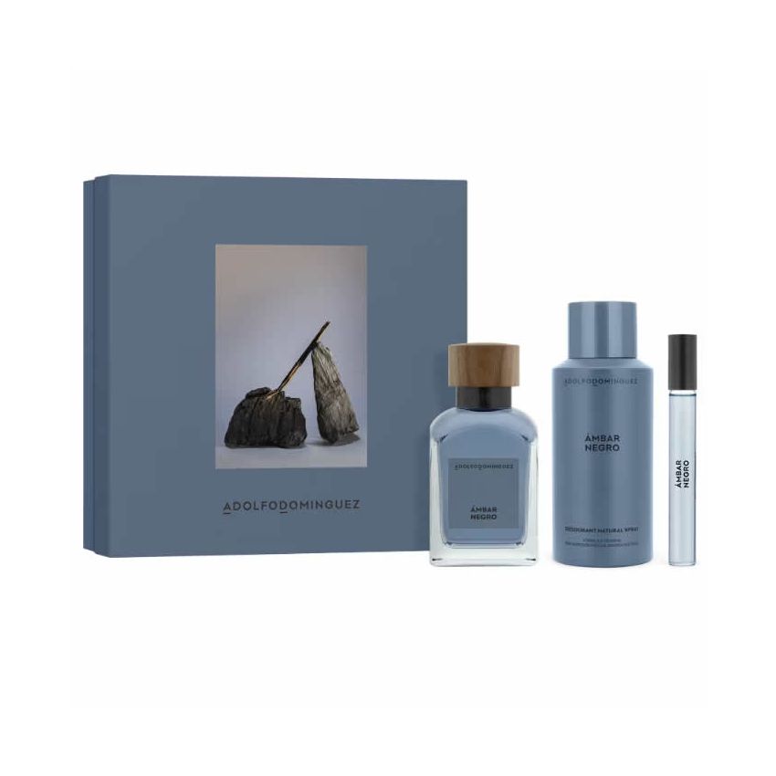 Ad Ambar Negro Eau De Parfum Vaporisateur 120Ml Coffret 3 Produits