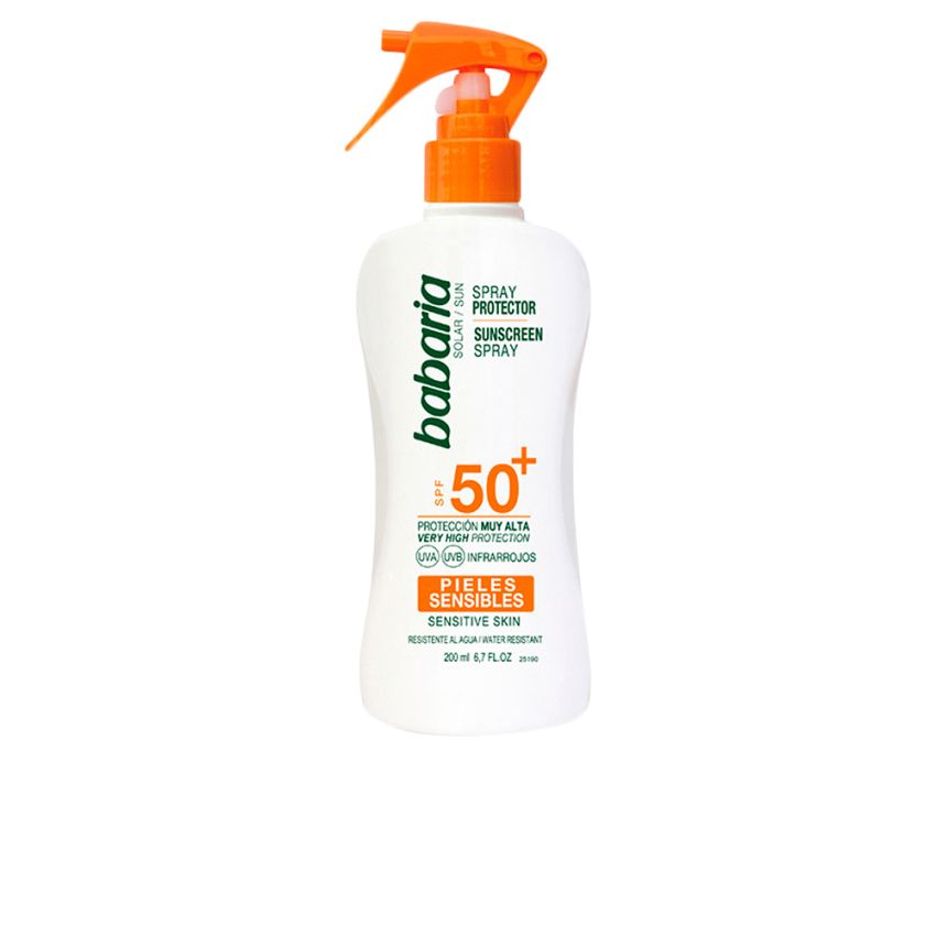 Babaria Sunscreen Spray For Sensitive Skin Spf50 200Ml