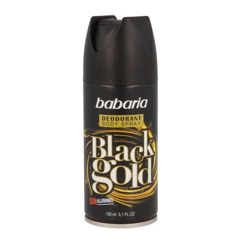 Babaria Black Gold Dèodorant Vaporisateur 150Ml+50Ml Gratuit