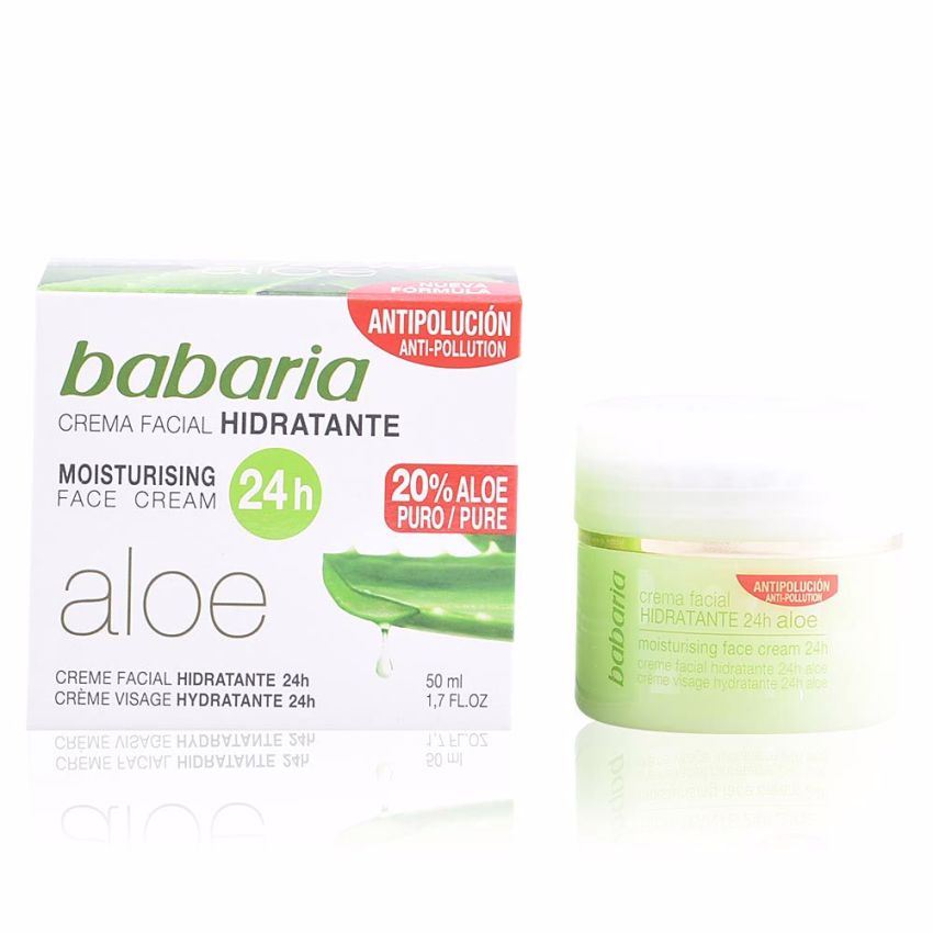 Aloe Vera 24H Crème Visage Hydratante - 50 Ml