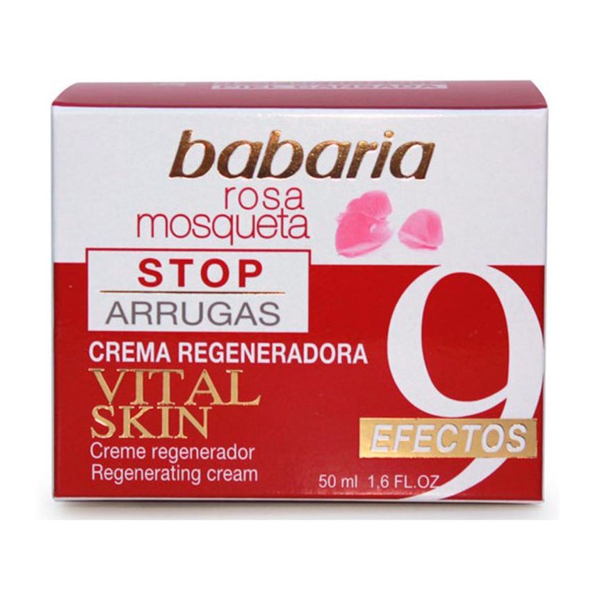Babaria Rosa Mosqueta Vital Skin Crème Régénératrice Stop Rides 50Ml