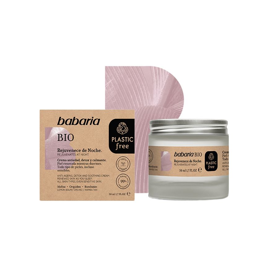 Babaria Crème Bio Rajeunissante Nuit 50 Ml