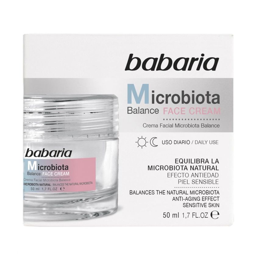 Babaria Microbiota Balance Crema Facial Uso Diario Piel Sensible 50Ml