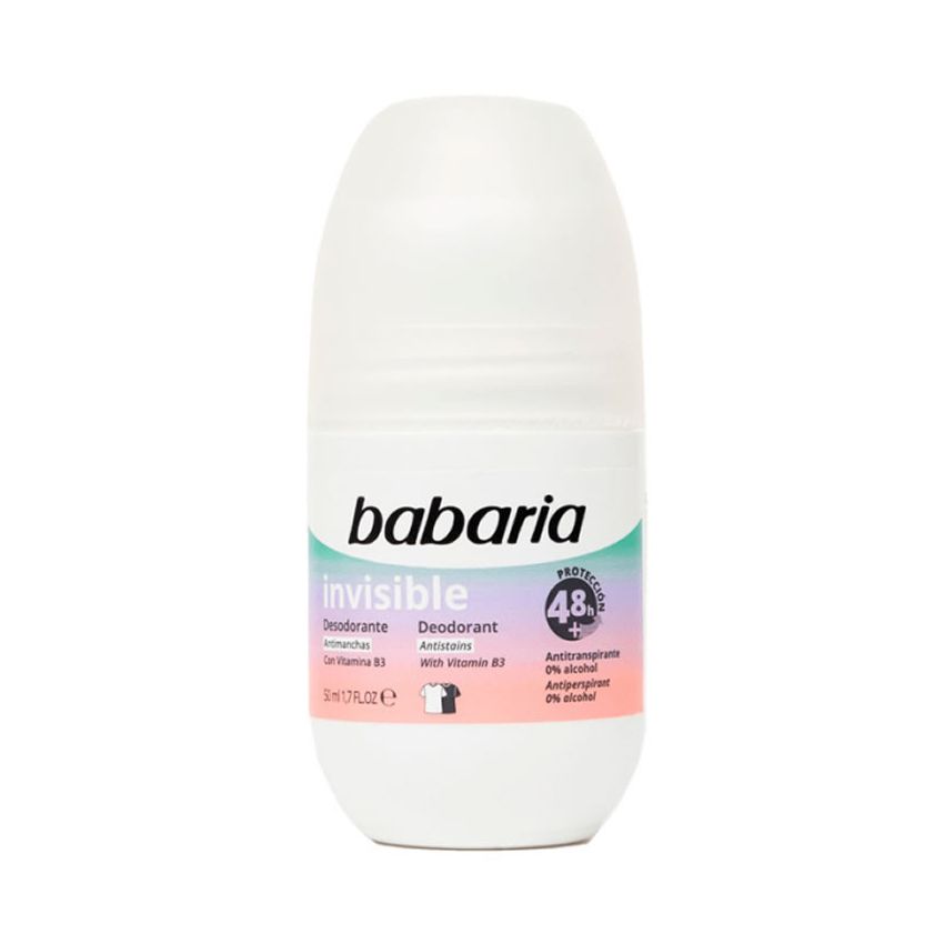 Babaria Invisible Deodorant Roll On 50Ml