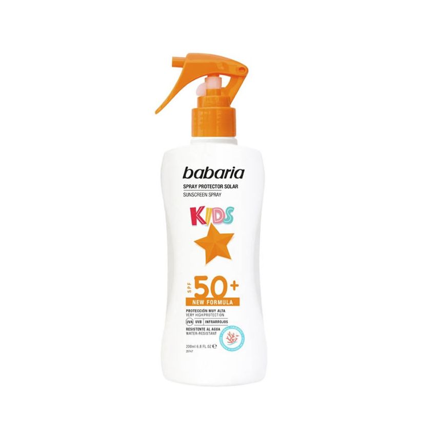 Babaria Sunscreen Spray With Aloe Vera For Children Spf50+ 200Ml