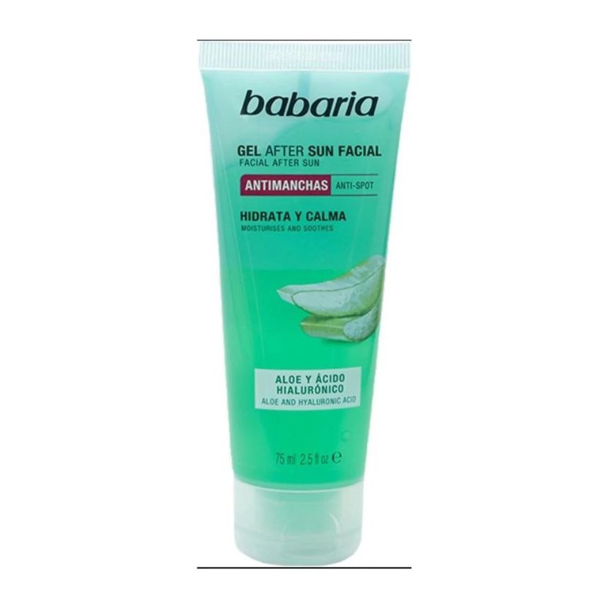 Babaria Anti-Manchas Aloe Y Acido Hialuronico Gel Facial After Sun 75Ml
