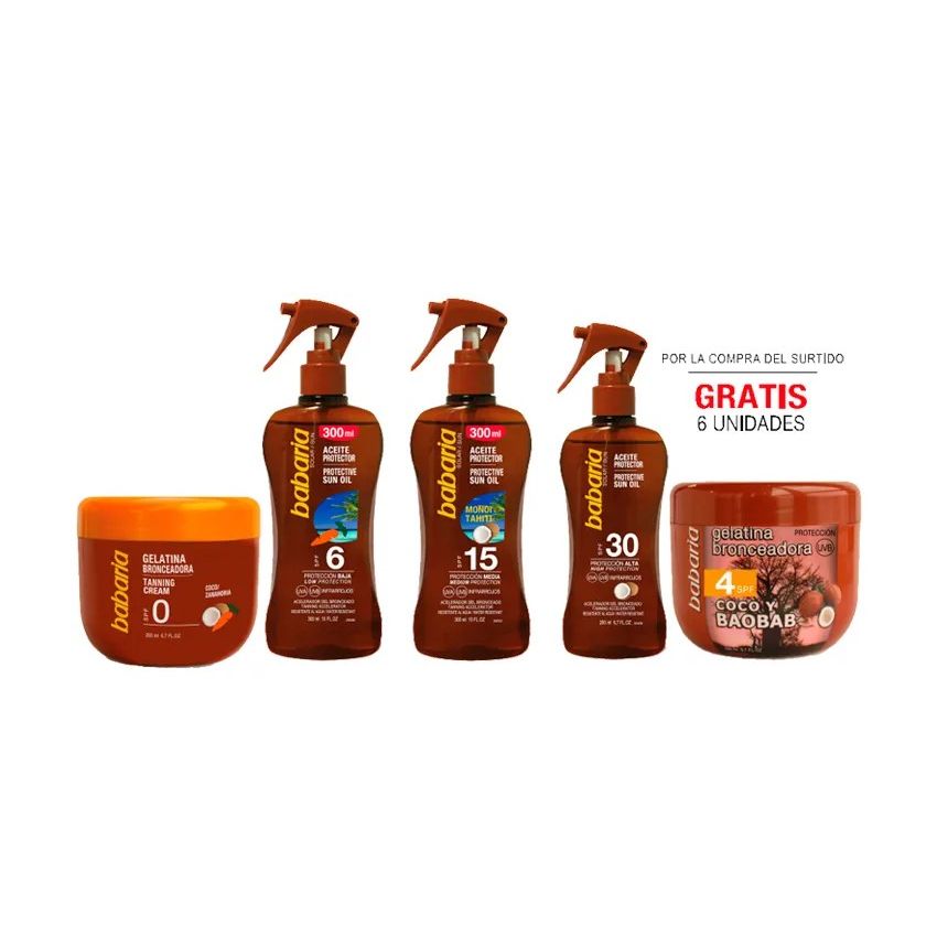 Lote Br Babaria Surtido Aceites 24 6 Gelatinas Gratis