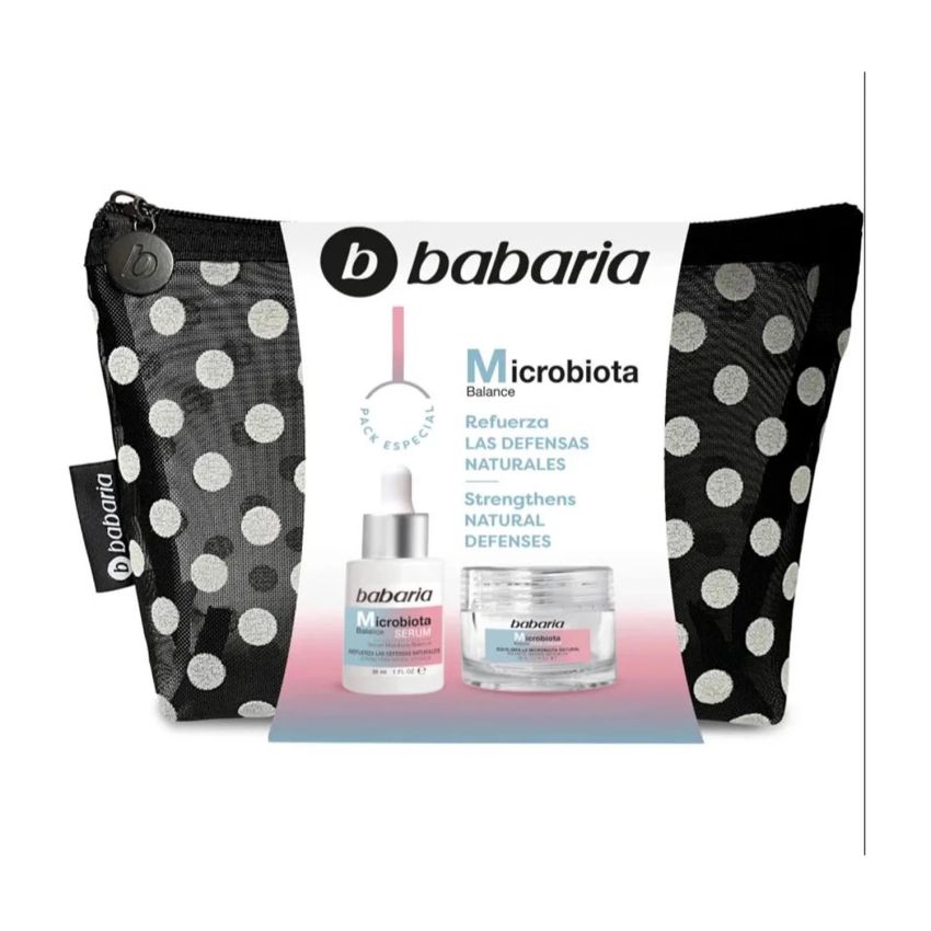 Babaria Microbiota Refuerza Crema Facial Set Estuche 50Ml Serum 1U