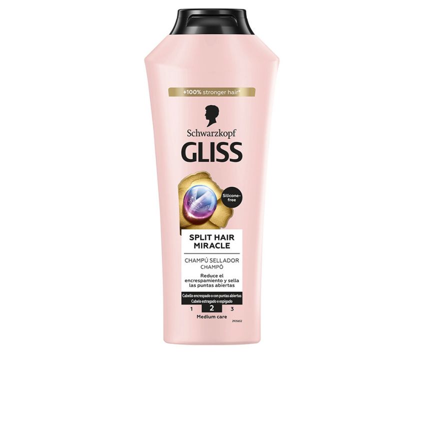Shampoing Miracle Pour Cheveux Splits Gliss - 400 Ml