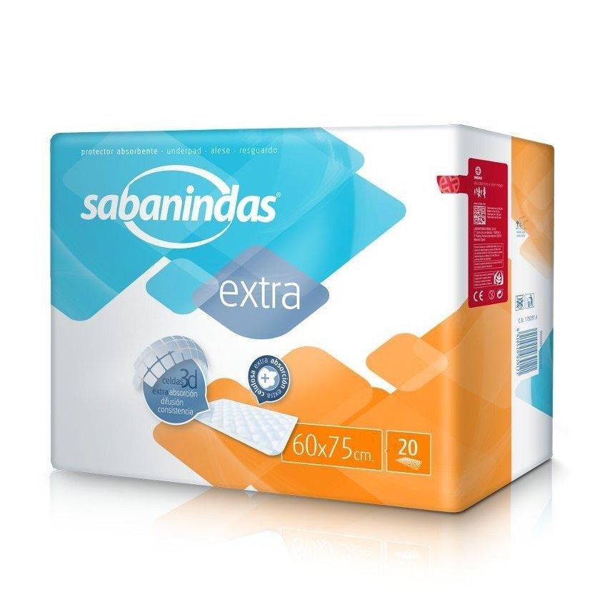 Sabanindas Extra 60X75Cm 20 Unidades
