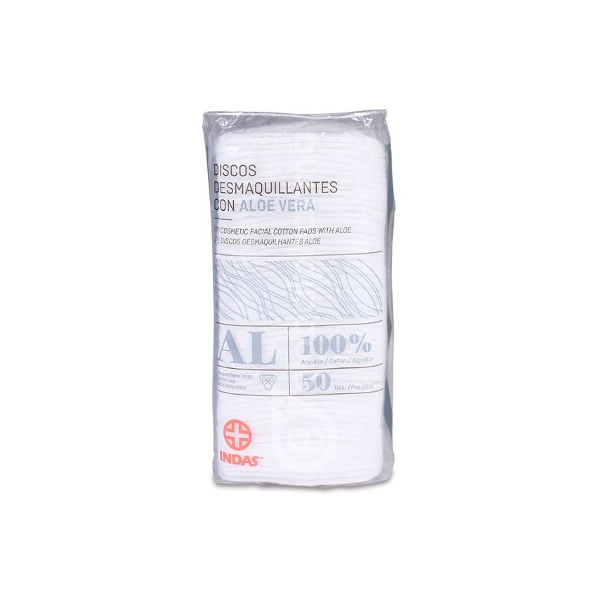 Indas Tampons Démaquillants À L'Aloe Vera 50U