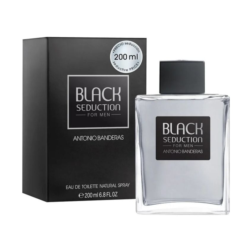 Antonio Banderas Black Seduction Eau De Toilette Spray 200Ml