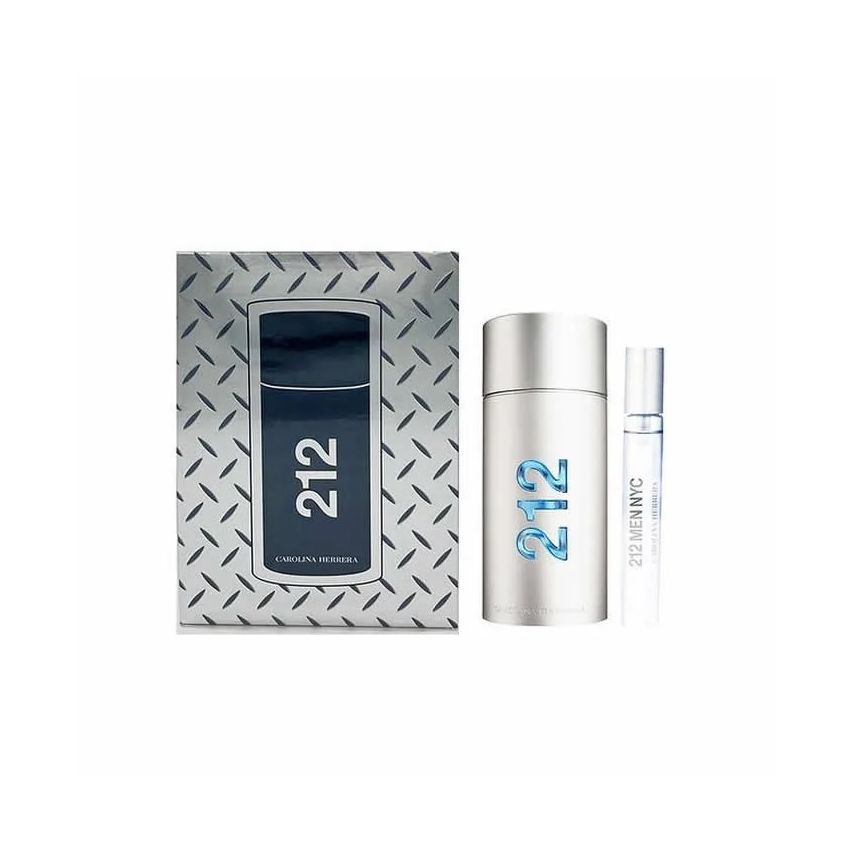 Carolina Herrera 212 Men Nyc Eau De Toilette Vaporisateur 100Ml Coffret 2 Produits