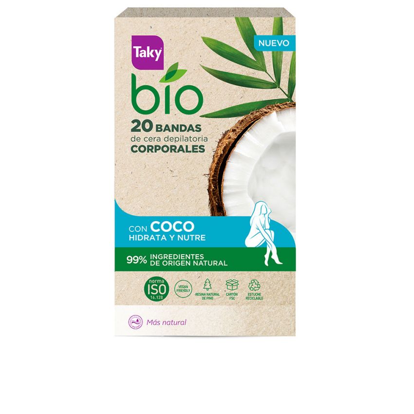 Bandes De Cire Dépilatoire Pour Le Corps Bio Coco - 20 Uds