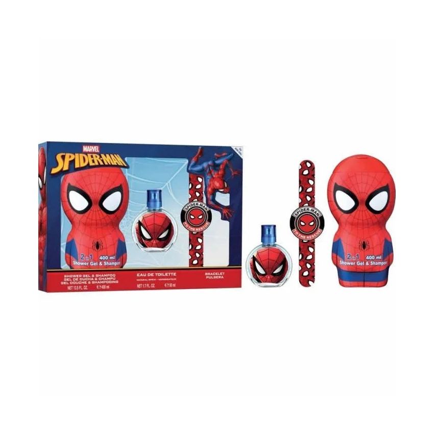 Marvel Spiderman Eau De Toilette Spray 50Ml Coffret 3 Produits