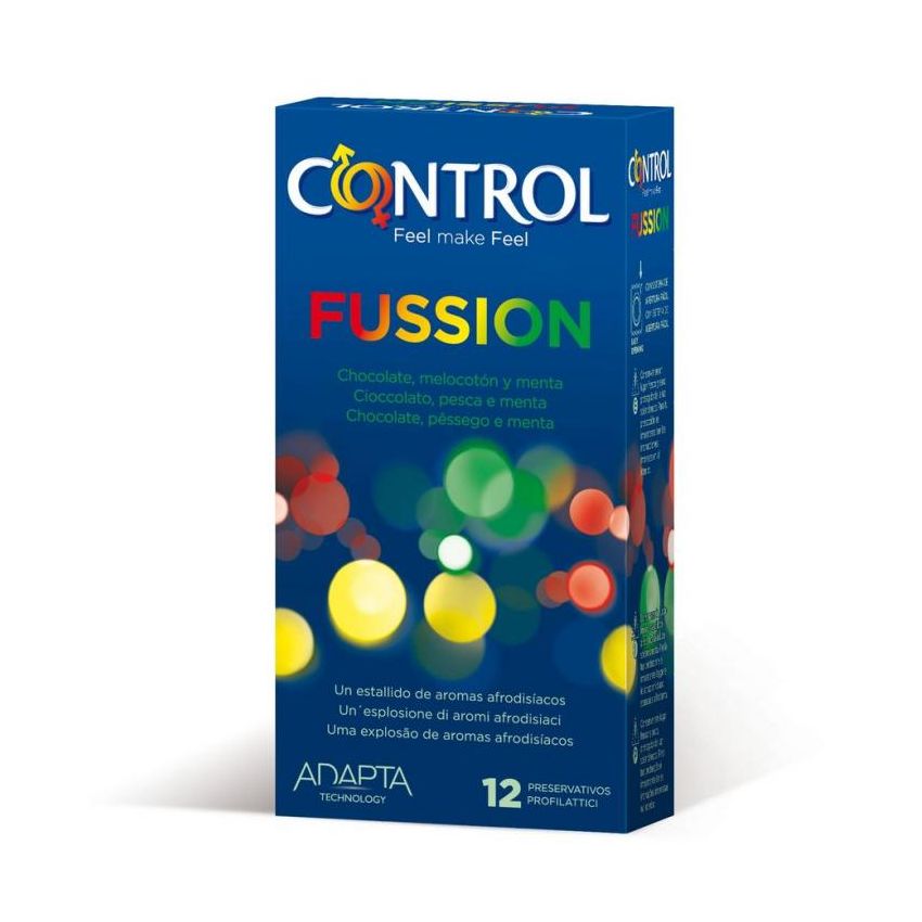 Control Fussion Chocolate, Peach And Mint 12 Préservatifs