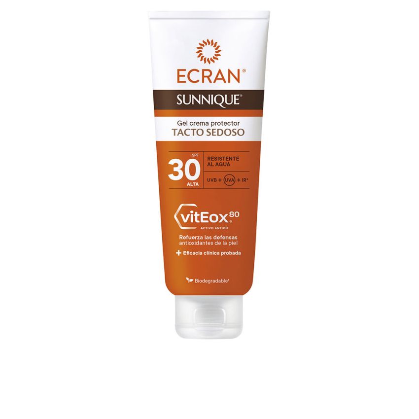 Ecran Sunnique Gel Crème Toucher Soie Spf30 - 250 Ml