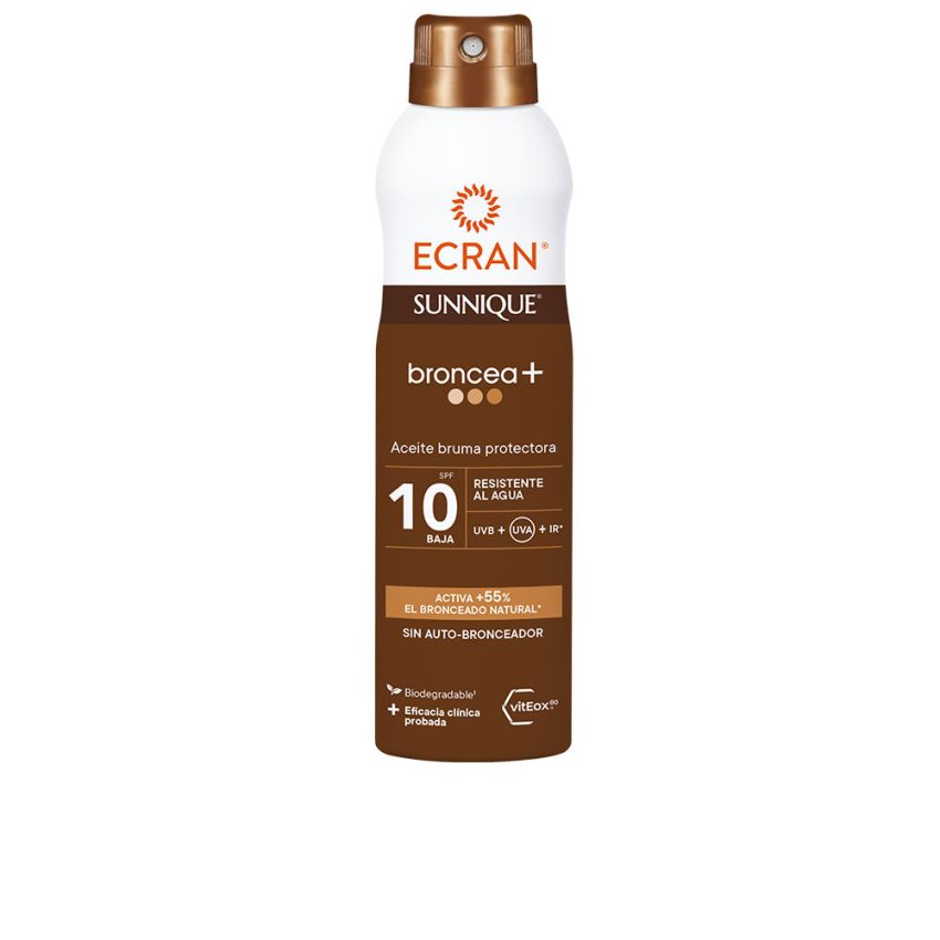 Ecran Sunnique Broncea+ Brume D'Huile Spf10 - 250 Ml