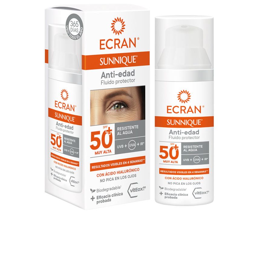 Ecran Sunnique Soin Du Visage Anti-Âge Spf50+ - 50 Ml