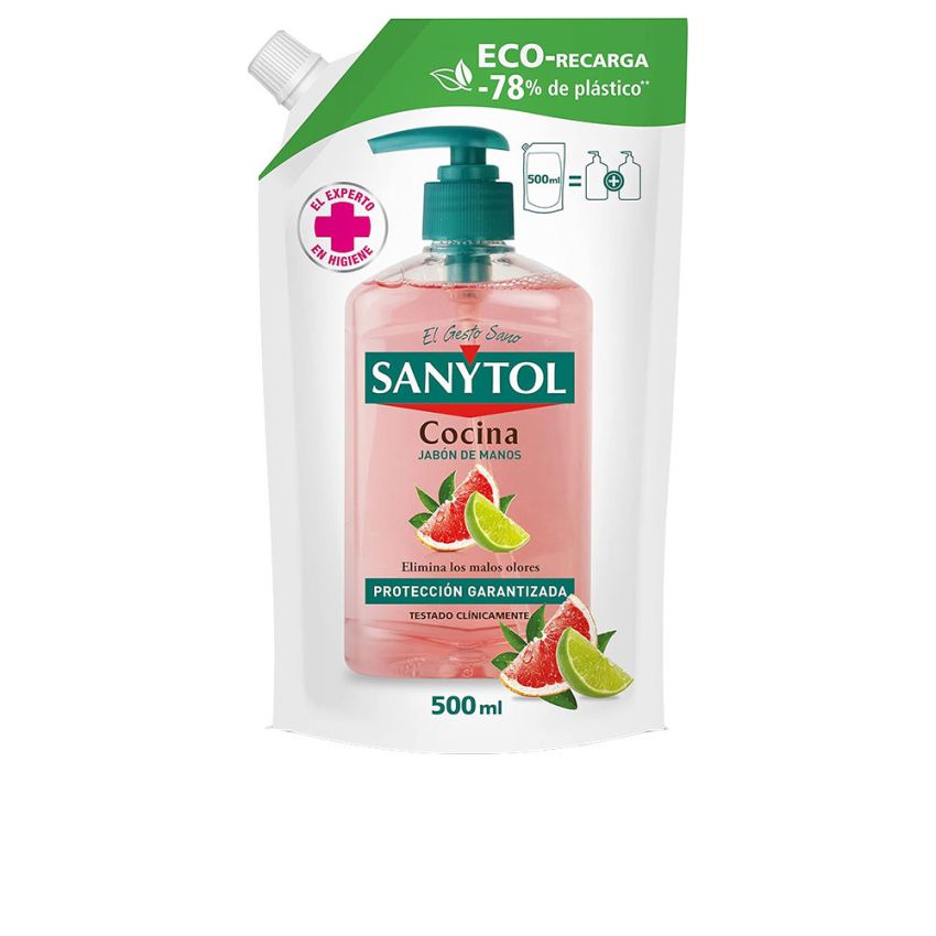 Savon De Cuisine Antibactérien Sanytol Replacement Eco - 500 Ml