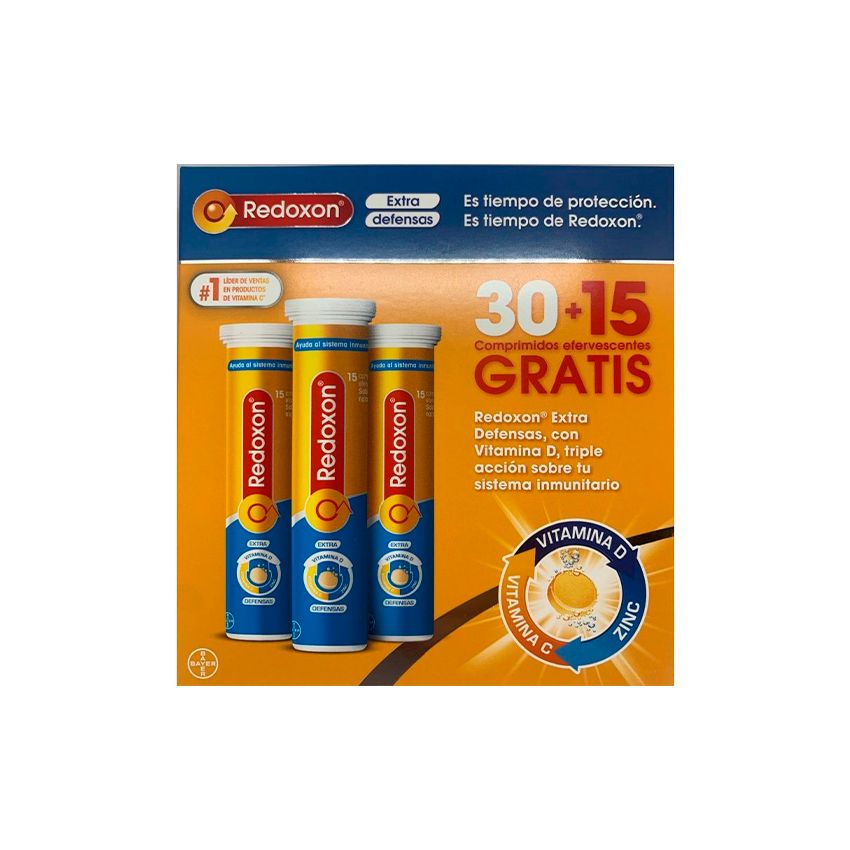 Redoxon Extra Défenses 30+15 Comprimés  Effervescents