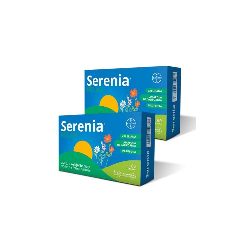 Bayer Serenia Natural Relaxation Day & Night 2X60 Capsules