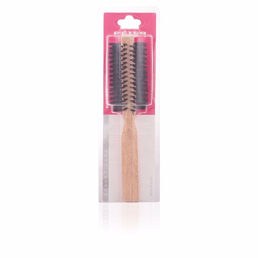 Cepillo Redondo Púas Mixtas Mango Madera Oak 45 Mm - Brosse Ronde Poils Mixtes Manche Bois De Chêne 45 Mm 1 U