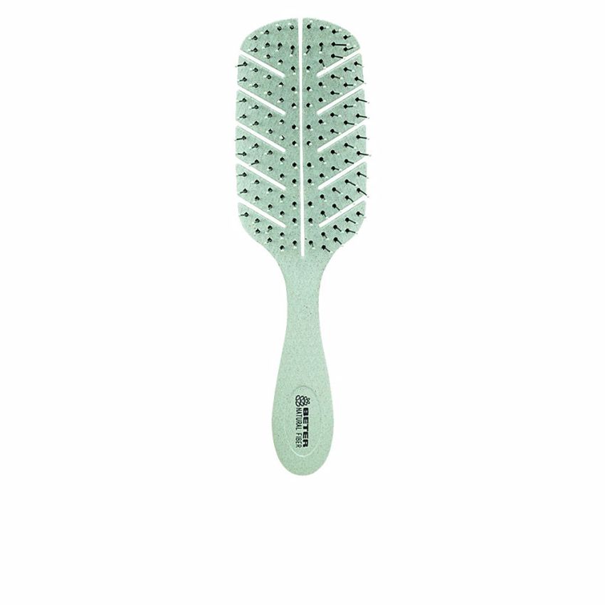 Brosse Démêlante En Fibres Naturelles #Vert - 1 U