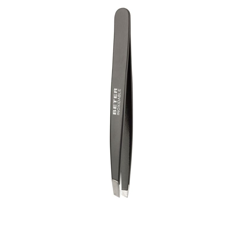 Enamelled Stainless Steel Slanted Tip Tweezers - 9,7 Cm
