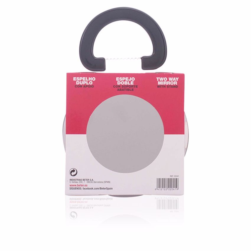 Espejo Doble X2 Con Soporte Abatible - Miroir Double X2 Avec Support Rabattable 12,5 Cm 1 Pc