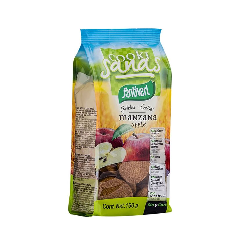 Santiveri Cookisanas Biscuits Aux Pommes 150G