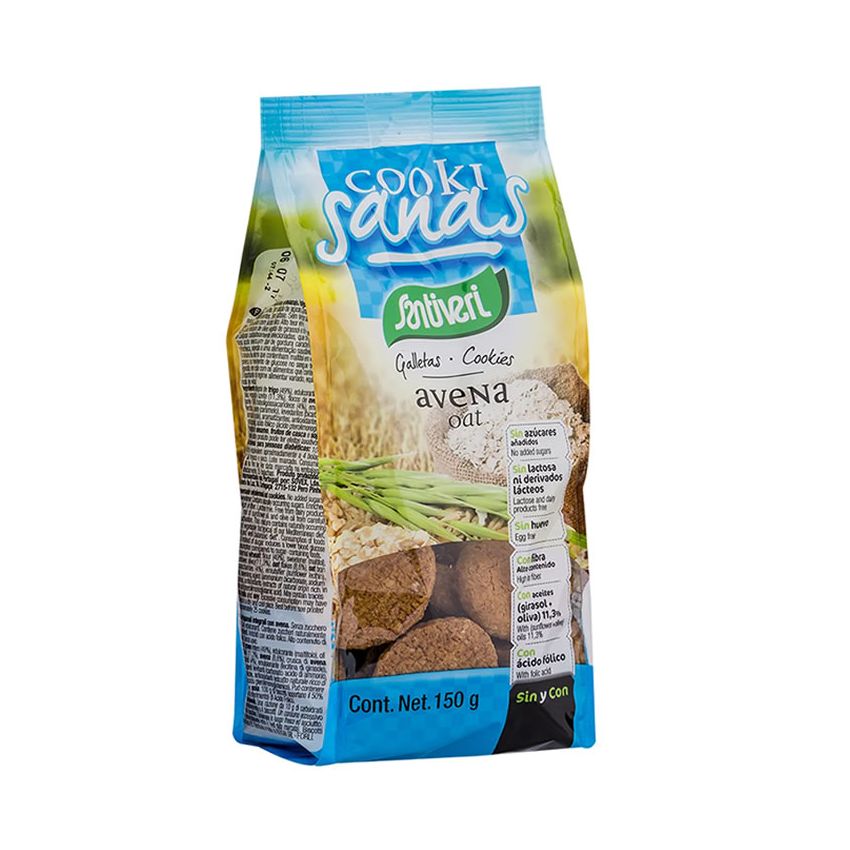 Santiveri Cookisanas Biscuits Aux Flocons D'Avoine 150G