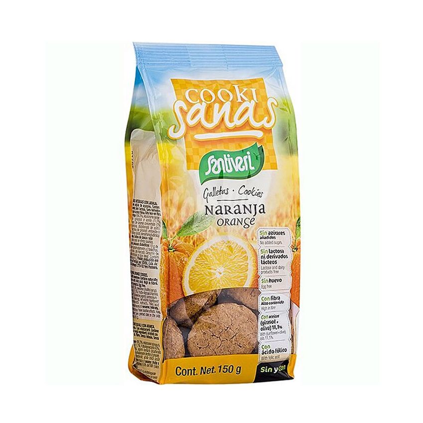Santiveri Cookisanas Biscuits À L'Orange 150G
