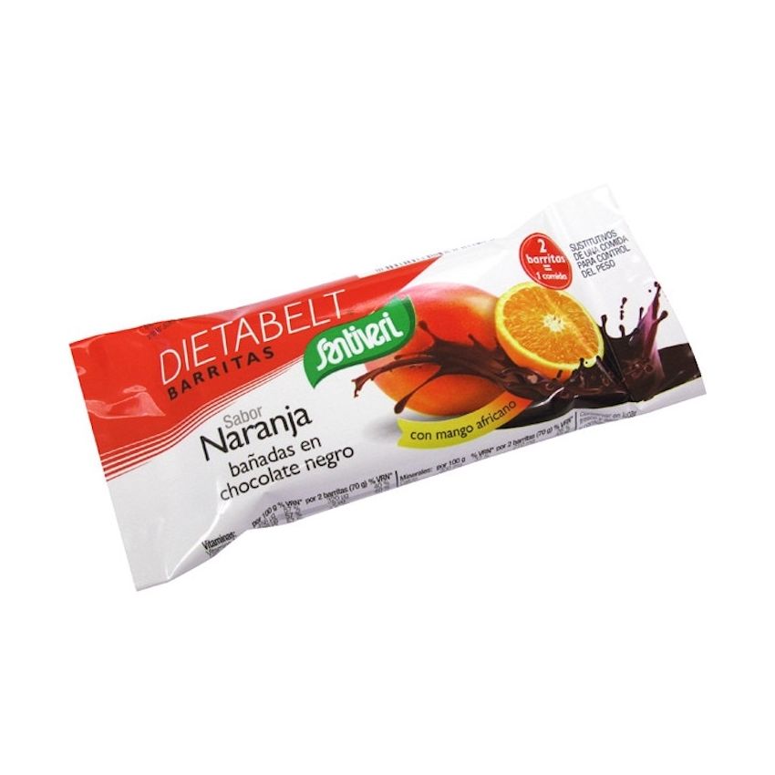 Santiveri Dietabelt Barre Chocolat Noir Orange 16 Unités