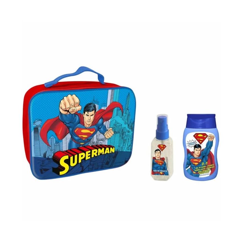 Superman Shower Gel And Shampoo 200Ml Coffret 3 Produits