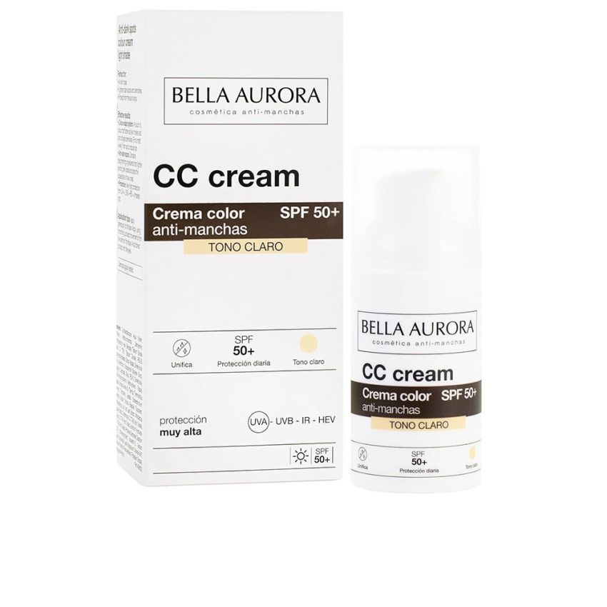 Cc Cream Anti-Taches Spf50+ - Tono Claro