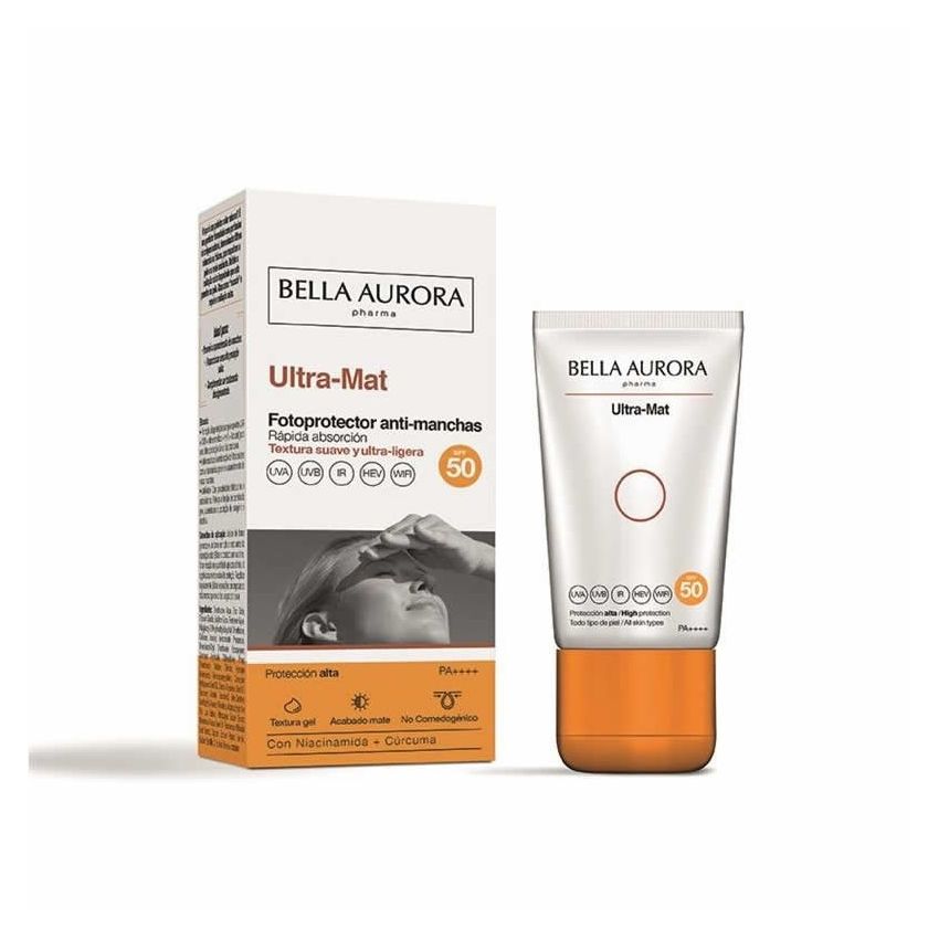 Bella Aurora Ultra-Mat Crème Solaire Anti-Imperfections Spf50 50Ml