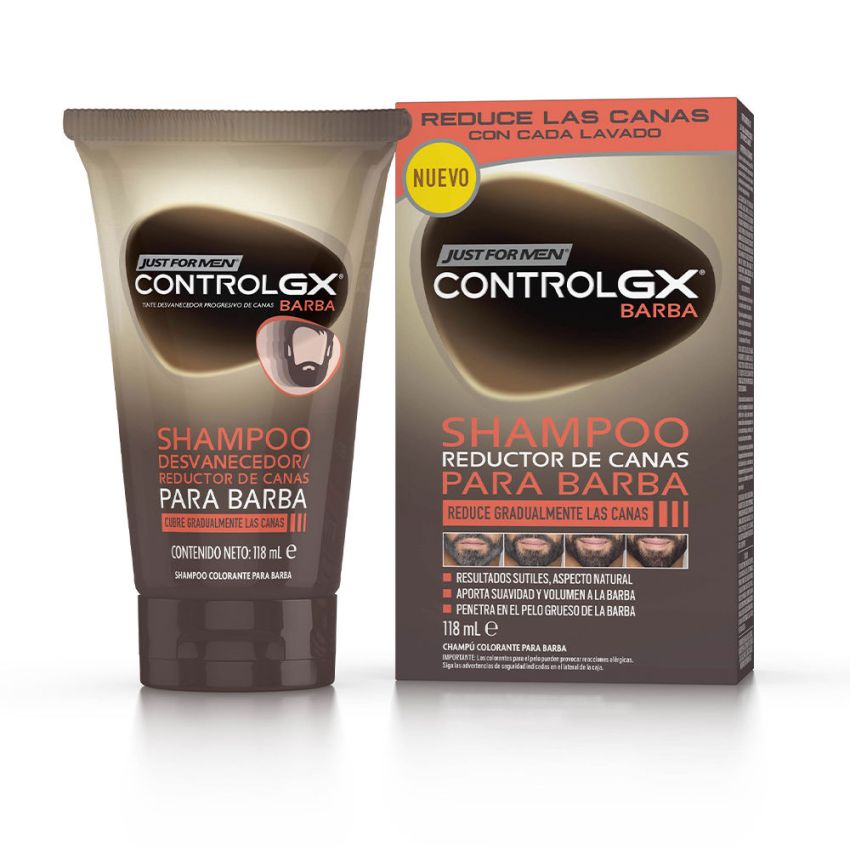 Control Gxshampoing Barbe Réducteur Gris - 118 Ml
