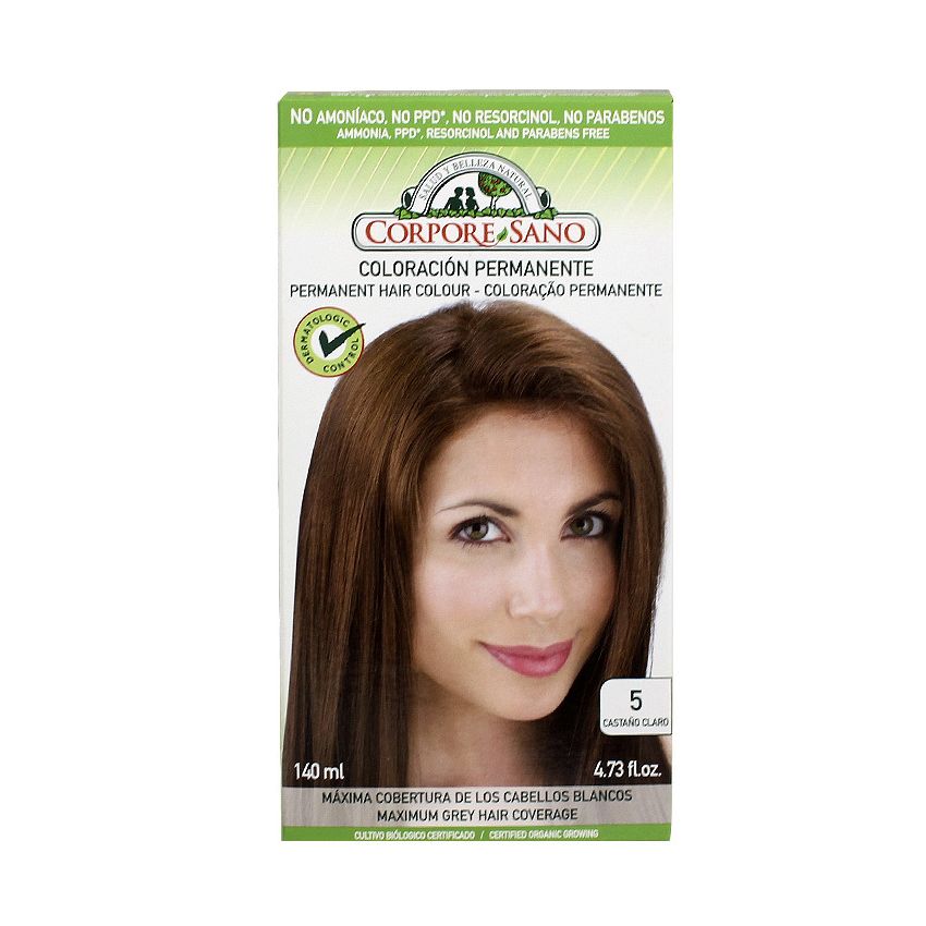 Corpore Sano Tinte Permanente N 5 Castaño Claro 140Ml