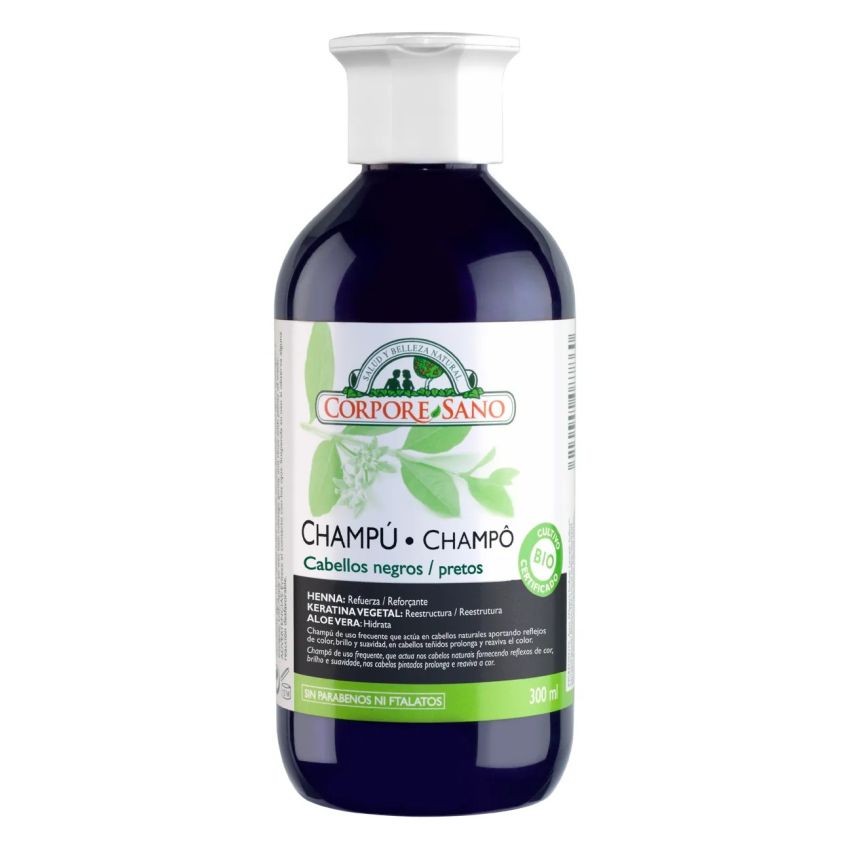 Corpore Champu Henna 300Ml Cabellos Negros Bio
