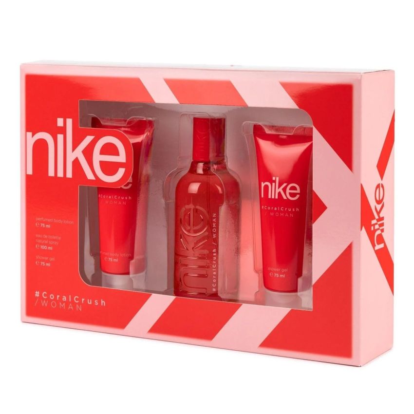Nike Woman Coral Crush Eau De Toilette 1Un Spray Locion Corporal Perfumada 75Ml Gel De Baño 75Ml