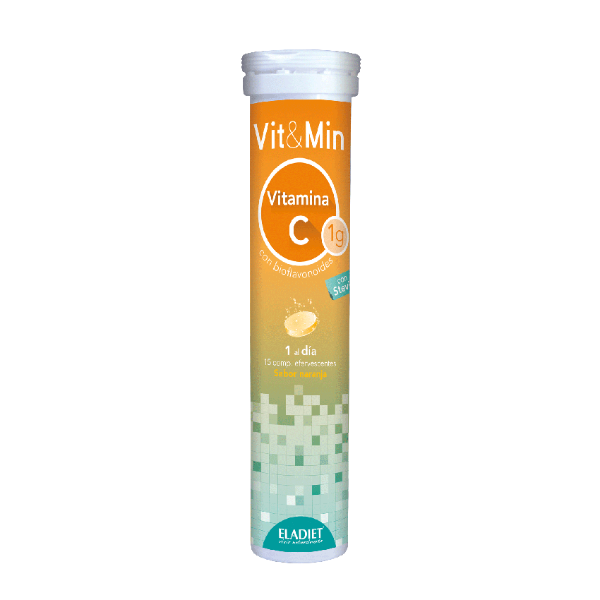 Eladiet Vit Y Min Vitamina C 15 Comp Efervescentes