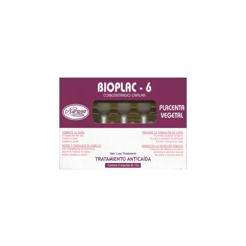 Nurana Bioplac-6 Ampoules Traitement Anti Chute 6X10Ml